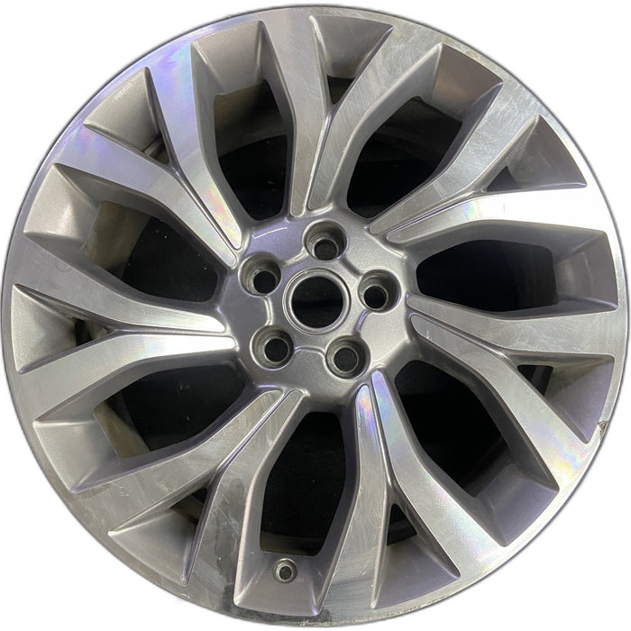 21" RANGE ROVER 18 21x9.5 , 7 Y spoke , machined face Original OEM Wheel Rim - Front View