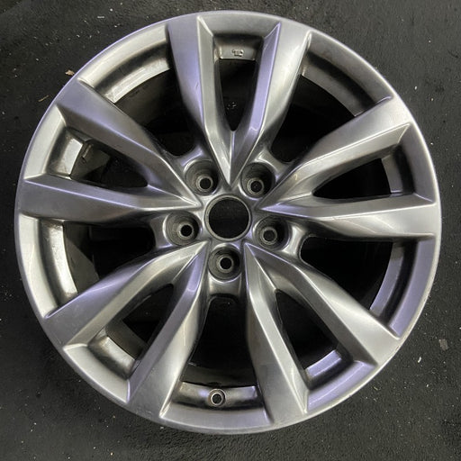 18" MAZDA CX-9 17-18 aluminum 18x8 silver Original OEM Wheel Rim - Front View