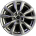 18" MAZDA CX-9 17-18 aluminum 18x8 silver Original OEM Wheel Rim - Front View