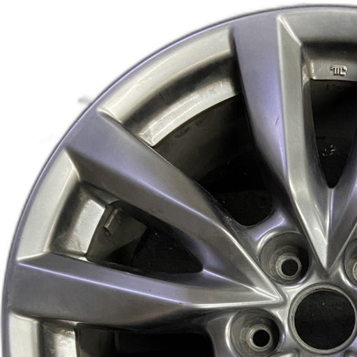 18" MAZDA CX-9 17-18 aluminum 18x8 silver Original OEM Wheel Rim - Angle View