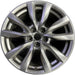 18" MAZDA CX-9 17-18 aluminum, 18x8, silver Original OEM Wheel Rim - Front View
