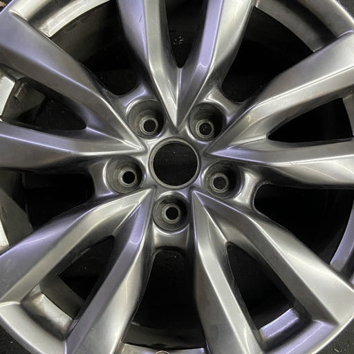 18" MAZDA CX-9 17-18 aluminum 18x8 silver Original OEM Wheel Rim - Angle View