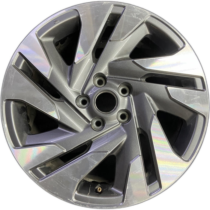18" LEGACY 23-25 18x7.5 , machined face with pockets Original OEM Wheel Rim - Front View