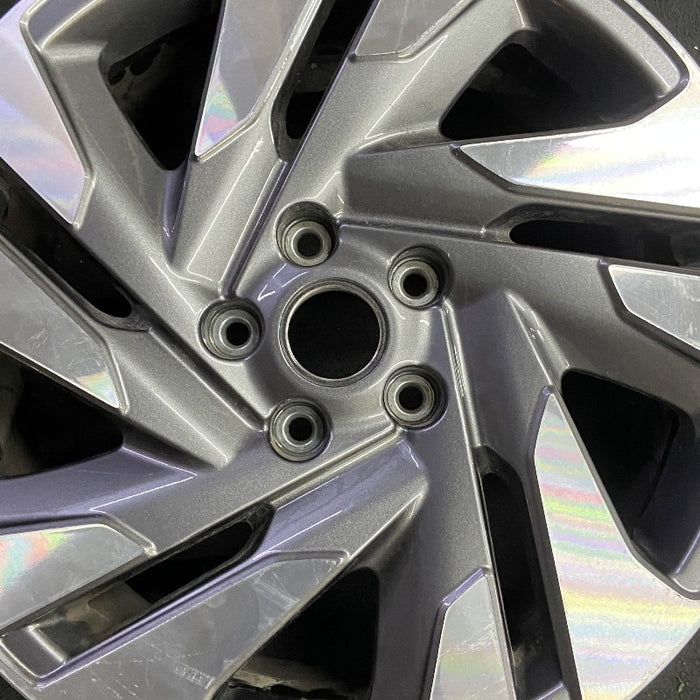 18" LEGACY 23-25 18x7.5 alloy Sedan machined face with pockets Original OEM - Angle View