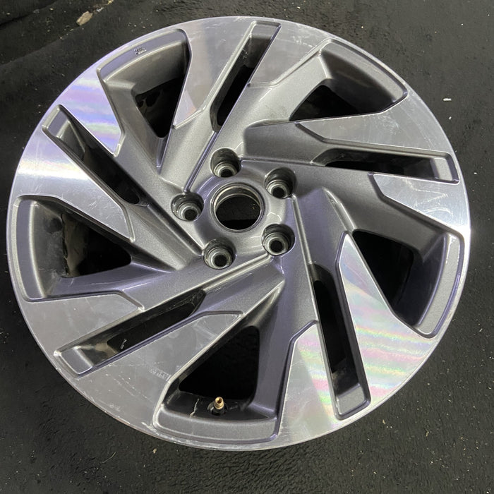 18" LEGACY 23-25 18x7.5 , machined face with pockets Original OEM Wheel Rim - Side Profile