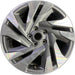 18" LEGACY 23-25 18x7.5 , machined face with pockets Original OEM Wheel Rim - Front View