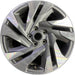 18" LEGACY 23-25 18x7.5 alloy Sedan machined face with pockets Original OEM - Front View
