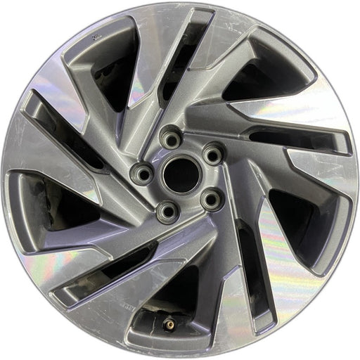 18" LEGACY 23-25 18x7.5 alloy Sedan machined face with pockets Original OEM - Front View