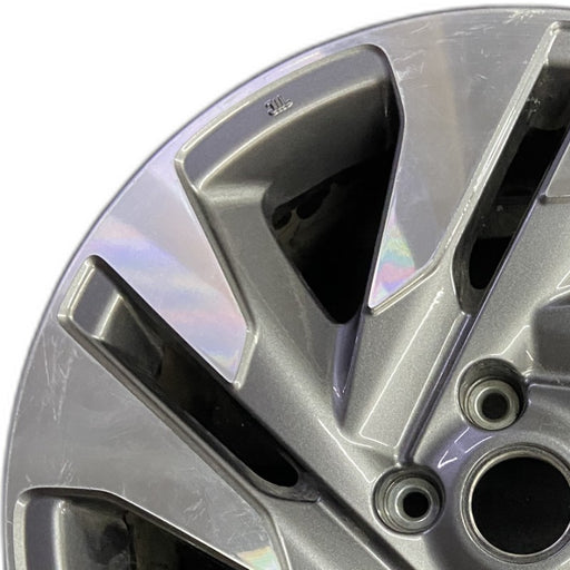 18" LEGACY 23-25 18x7.5 alloy Sedan machined face with pockets Original OEM - Angle View