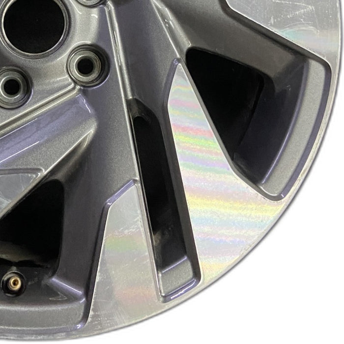 18" LEGACY 23-25 18x7.5 alloy Sedan machined face with pockets Original OEM - Close-Up Detail