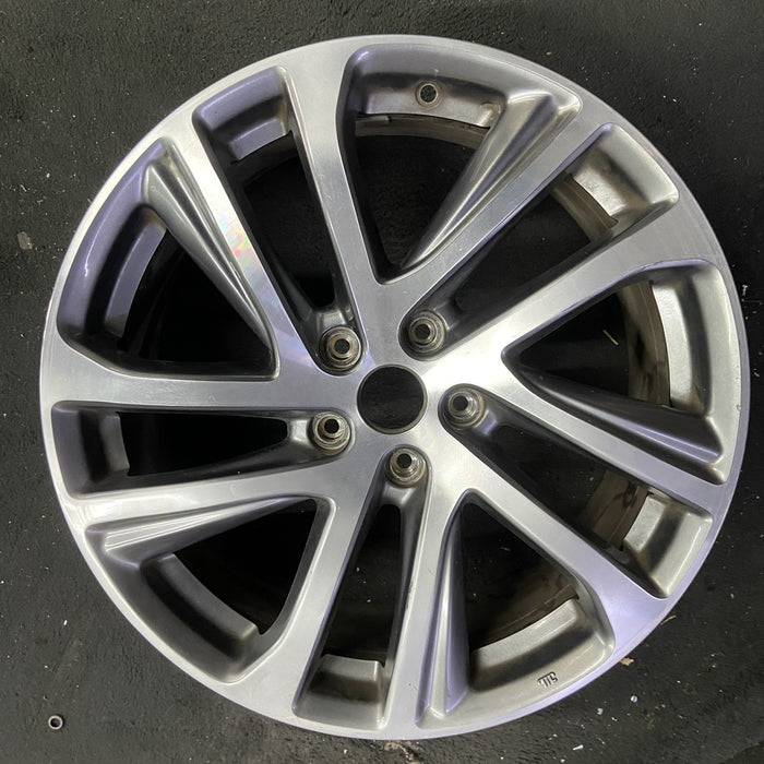 19" INFINITI QX50 16 19x8 , 10 spoke Original OEM Wheel Rim - Angle View