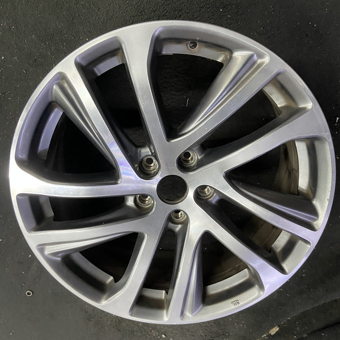 19" INFINITI QX50 16 19x8 , 10 spoke Original OEM Wheel Rim - Side Profile