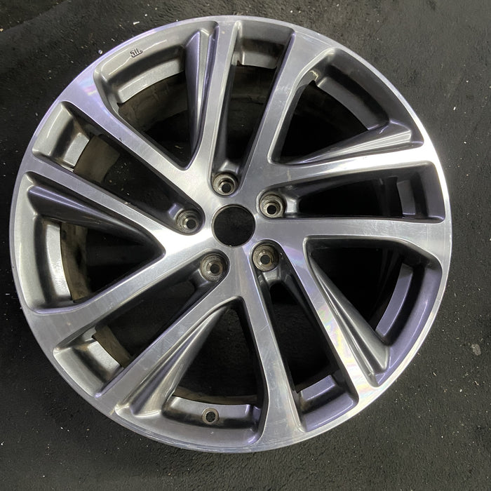 19" INFINITI QX50 16 19x8 , 10 spoke Original OEM Wheel Rim - Angle View