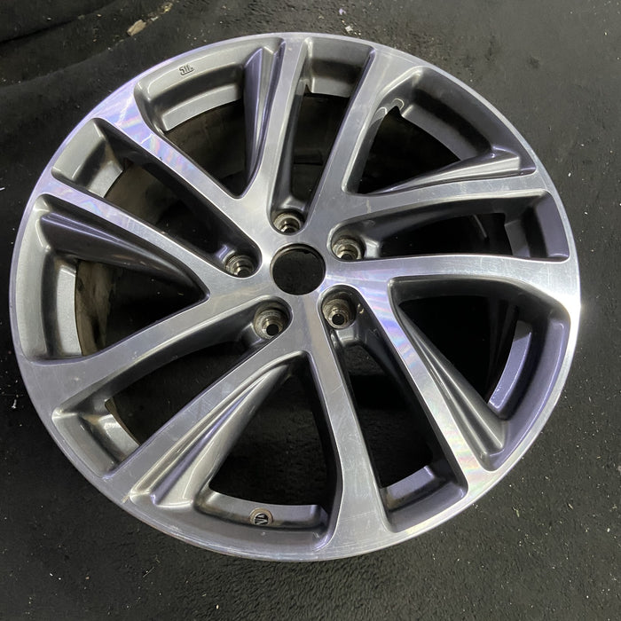19" INFINITI QX50 16 19x8 , 10 spoke Original OEM Wheel Rim - Side Profile