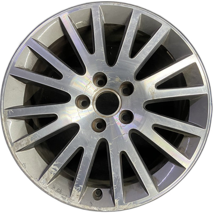 17" AUDI A3 06-13 17x7.5 alloy 16 spoke w/ inlay Original OEM Wheel Rim - Front View