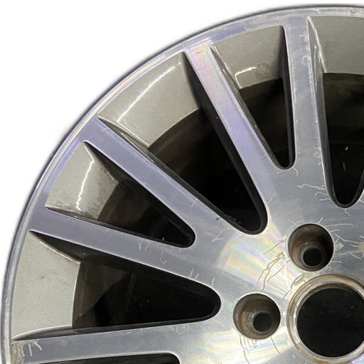 17" AUDI A3 06-13 17x7.5 alloy 16 spoke w/ inlay Original OEM Wheel Rim - Angle View