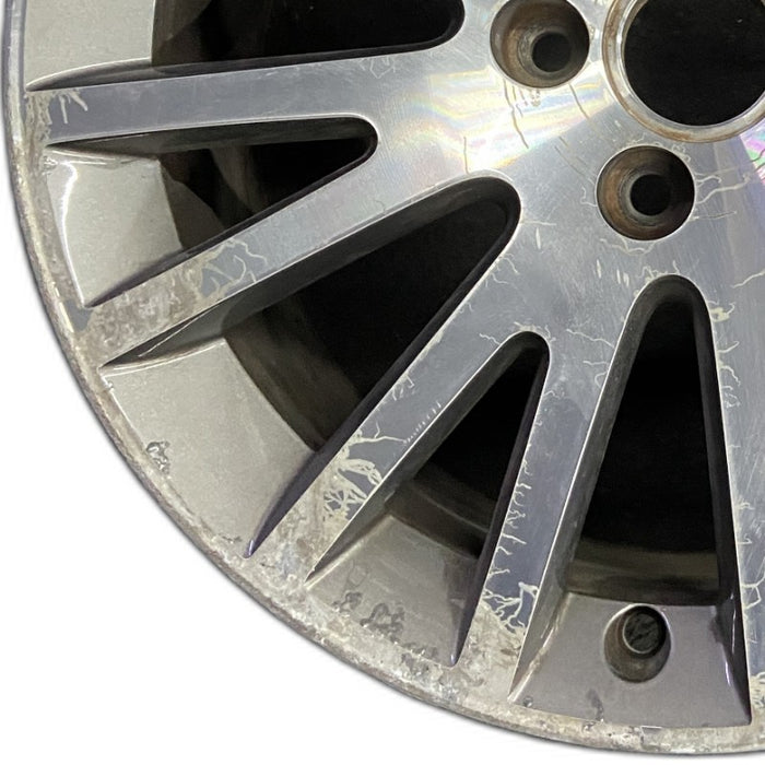 17" AUDI A3 06-13 17x7.5 alloy 16 spoke w/ inlay Original OEM Wheel Rim - Back View