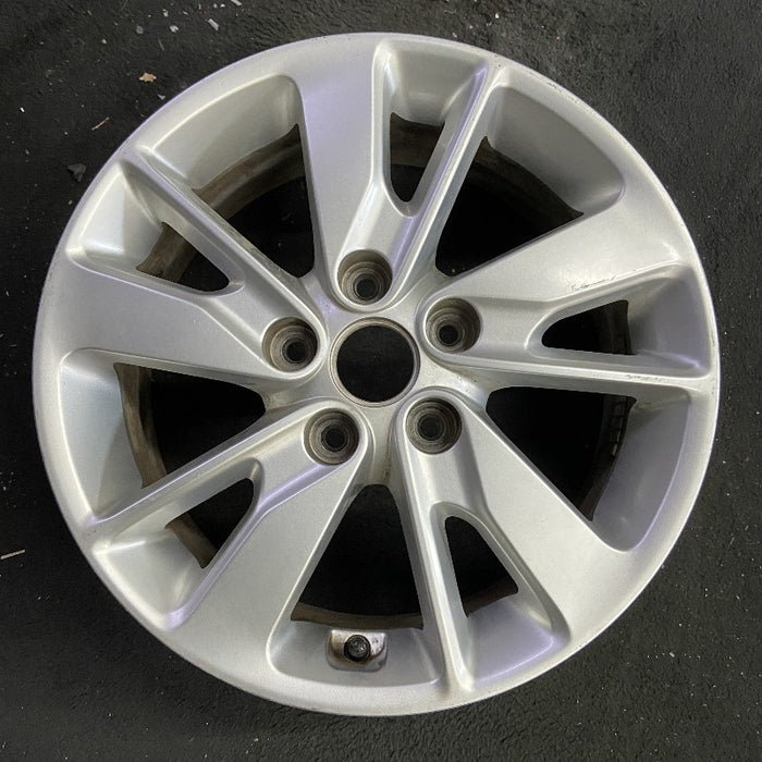 16" OPTIMA 16-17 16x6.5 alloy angled spoke Original OEM Wheel Rim - Front View