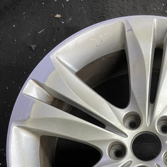 18" GENESIS 09-12 Cpe 18x8 10 spoke rear Original OEM Wheel Rim - Side Profile
