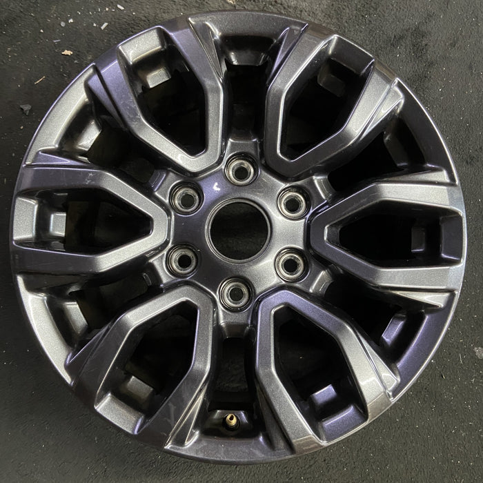 17" RANGER 19-22 17x8, , dark gray, , V spoke Original OEM Wheel Rim - Angle View