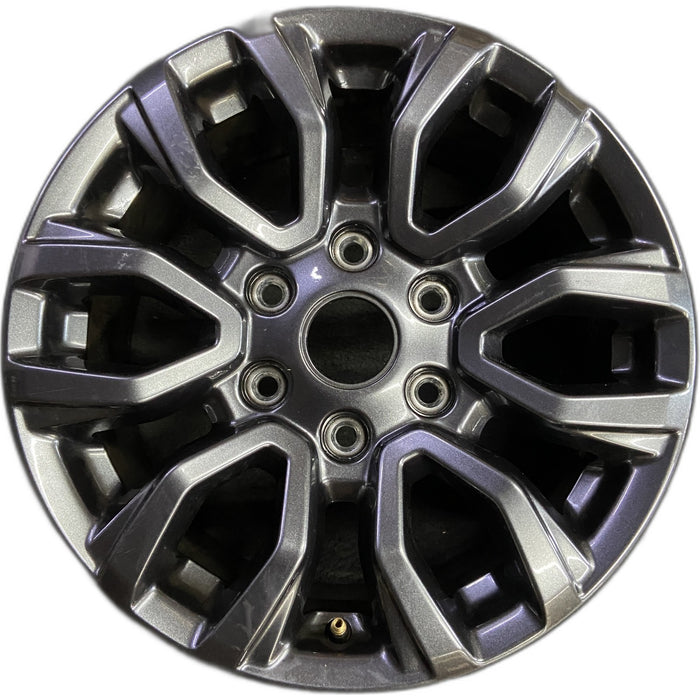 17" RANGER 19-22 17x8, , dark gray, , V spoke Original OEM Wheel Rim - Front View