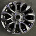 17" RANGER 19-22 17x8, , dark gray, , V spoke Original OEM Wheel Rim - Angle View