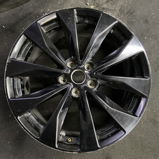 19" MAXIMA 16-17 19x8.5 alloy 10 spoke black Original OEM Wheel Rim - Front View