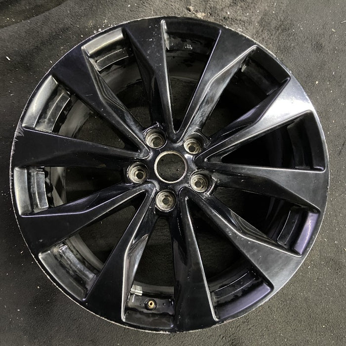 19" MAXIMA 16-17 19x8.5 alloy 10 spoke black Original OEM Wheel Rim - Front View