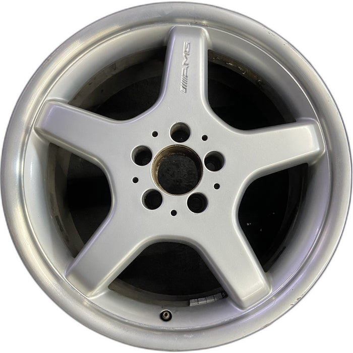 18" MERCEDES S-CLASS 03 230 Type; SL500, 18x8.5 Original OEM Wheel Rim - Front View