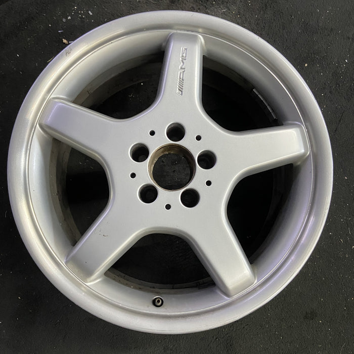 18" MERCEDES S-CLASS 03 230 Type; SL500, 18x8.5 Original OEM Wheel Rim - Angle View