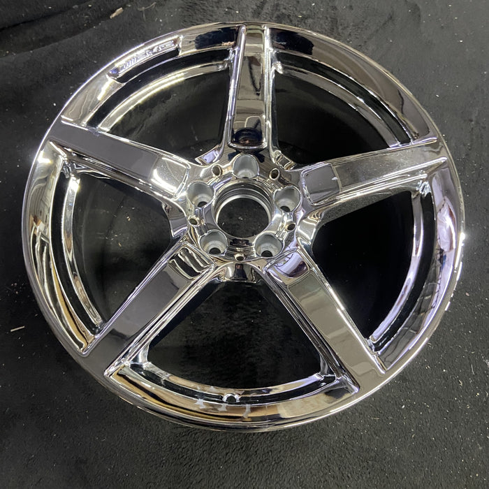 18" MERCEDES SLK 12-16 172 Type, SLK55, 18x9, 5 spoke Original OEM Wheel Rim - Side Profile