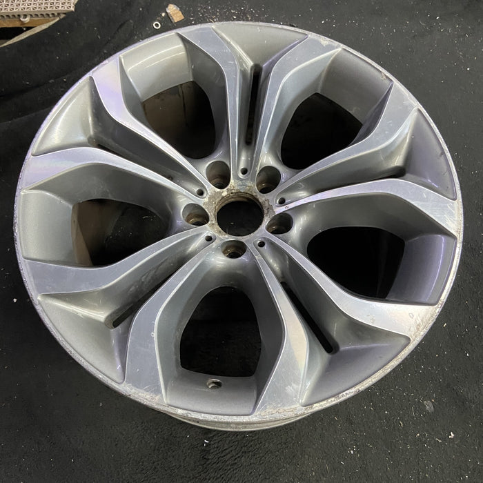 20" BMW X5 11-13 20x11 , 5 spoke, Y spoke, open spoke face Original OEM Wheel - Side Profile