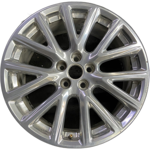 20" XT4 19-20 20x8.5, 7 Y spoke, polished Original OEM Wheel Rim - Front View