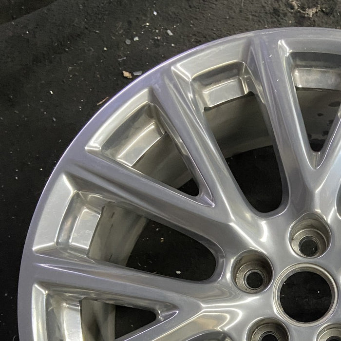 20" XT4 19-20 20x8.5 7 Y spoke polished opt SHH Original OEM Wheel Rim - Side Profile