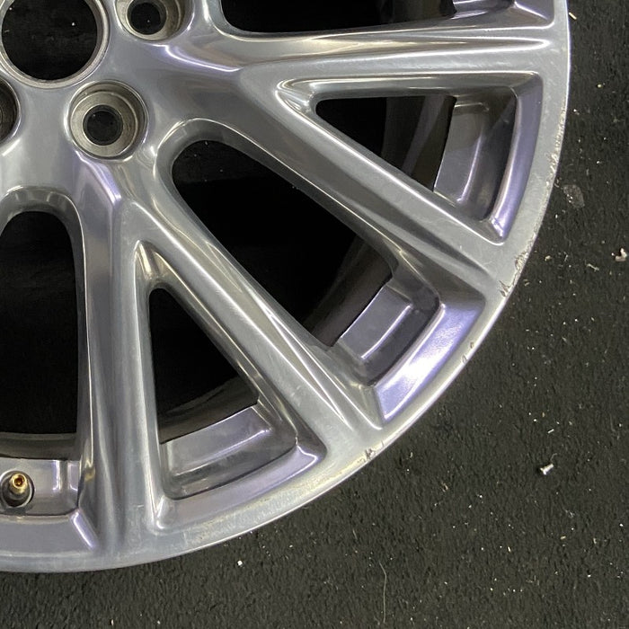 20" XT4 19-20 20x8.5 7 Y spoke polished opt SHH Original OEM Wheel Rim - Back View
