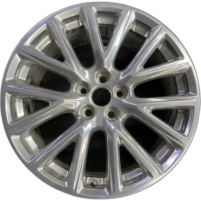 20" XT4 19-20 20x8.5 7 Y spoke polished opt SHH Original OEM Wheel Rim - Front View