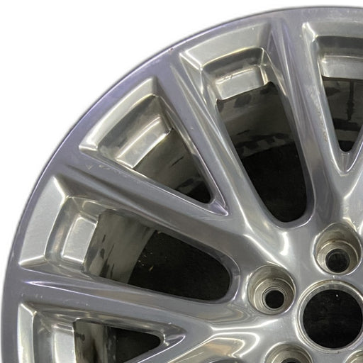 20" XT4 19-20 20x8.5 7 Y spoke polished opt SHH Original OEM Wheel Rim - Angle View