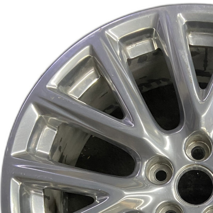 20" XT4 19-20 20x8.5 7 Y spoke polished opt SHH Original OEM Wheel Rim - Angle View