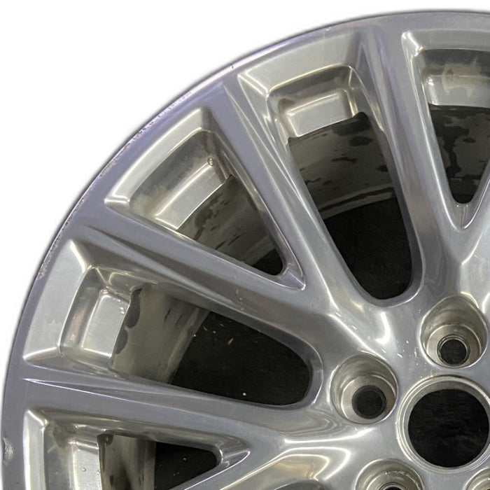 20" XT4 19-20 20x8.5 7 Y spoke polished opt SHH Original OEM Wheel Rim - Angle View