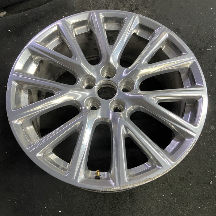 20" XT4 19-20 20x8.5, 7 Y spoke, polished Original OEM Wheel Rim - Side Profile