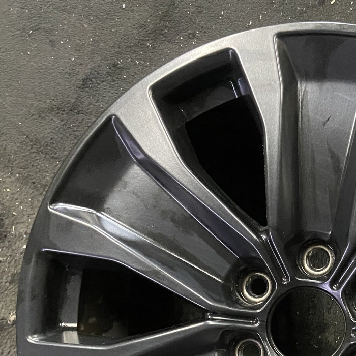 20" FORD F150 PICKUP 18-20 20x8.5 6 spoke Y spoke design solid indented spokes - Side Profile