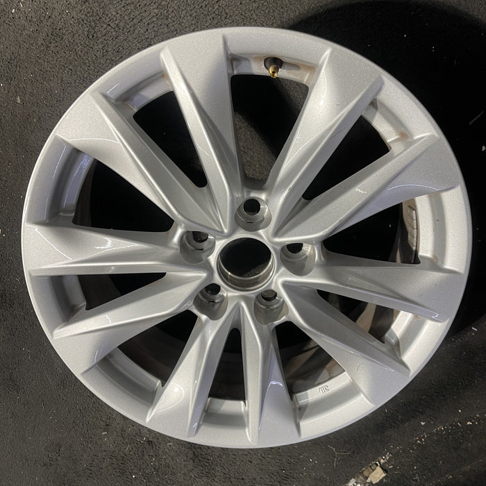 17" COROLLA CROSS 22 17x6.5, alloy Original OEM Wheel Rim - Side Profile