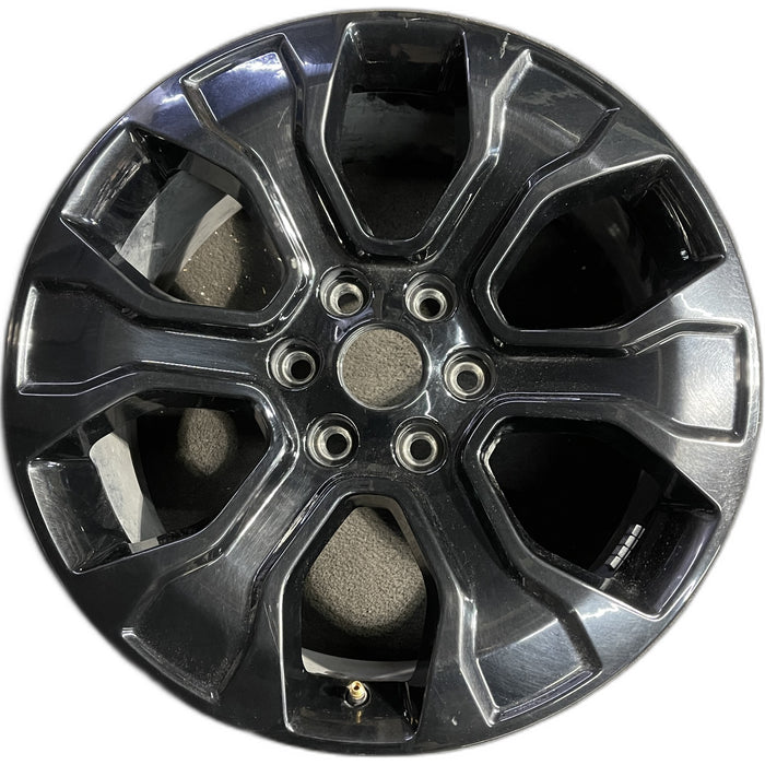 20" FORD F150 PICKUP 21-23 20x8.5, 6 spoke, , black Original OEM Wheel Rim - Front View