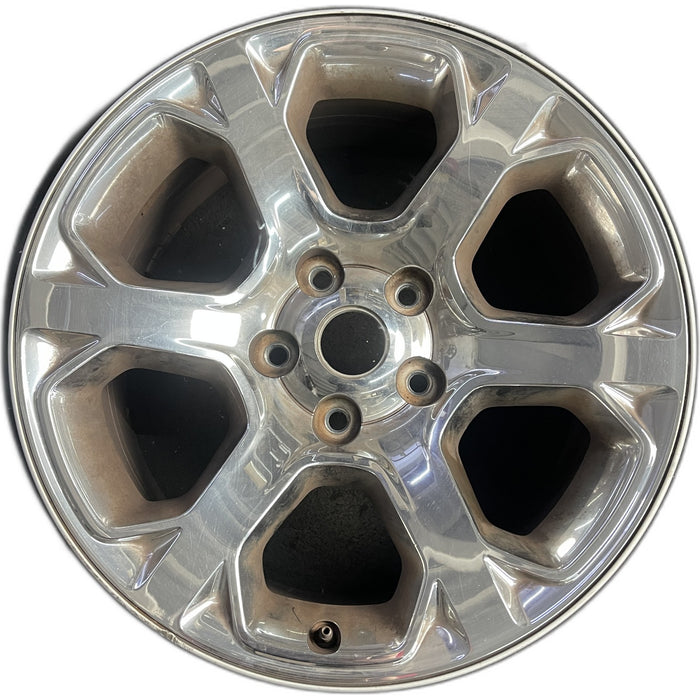 20" DODGE 1500 PICKUP 13-18 , 20x9, 6 spoke, chrome clad Original OEM Wheel Rim - Front View