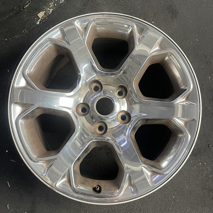 20" DODGE 1500 PICKUP 13-18 , 20x9, 6 spoke, chrome clad Original OEM Wheel Rim - Angle View
