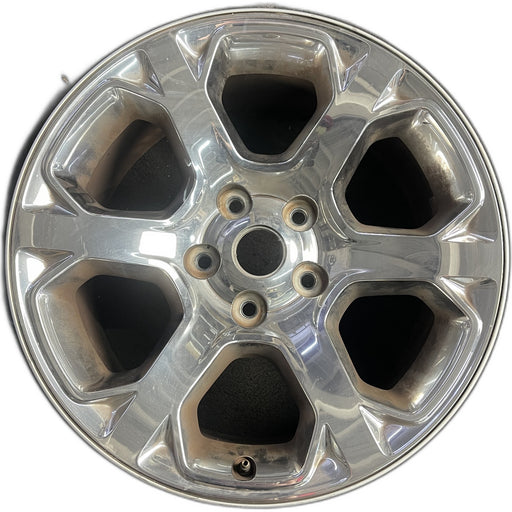 20" DODGE 1500 PICKUP 13-18 , 20x9, 6 spoke, chrome clad Original OEM Wheel Rim - Front View