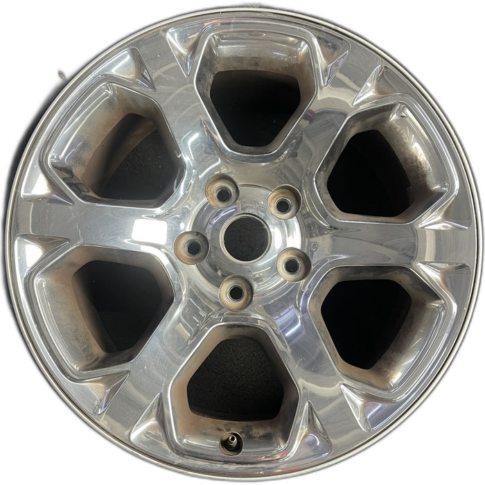 20" DODGE 1500 PICKUP 13-18 , 20x9, 6 spoke, chrome clad Original OEM Wheel Rim - Front View