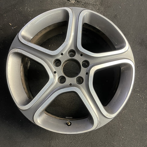 17" MERCEDES CLA-CLASS 14 117 Type, CLA250, 17x7.5 Original OEM Wheel Rim - Angle View