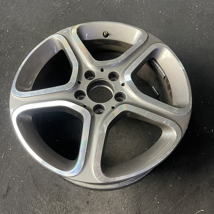 17" MERCEDES CLA-CLASS 14 117 Type, CLA250, 17x7.5 Original OEM Wheel Rim - Close-Up Detail