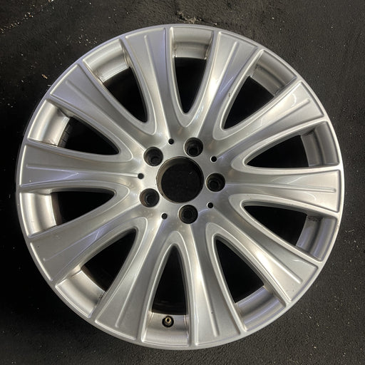 18" MERCEDES S-CLASS 14 222 Type; S550, 18x8 Original OEM Wheel Rim - Angle View